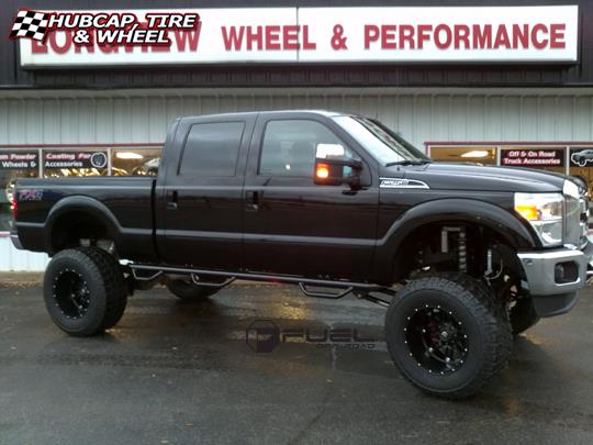 vehicle gallery/ford f 250 fuel hostage d531 0X0  Matte Black wheels and rims